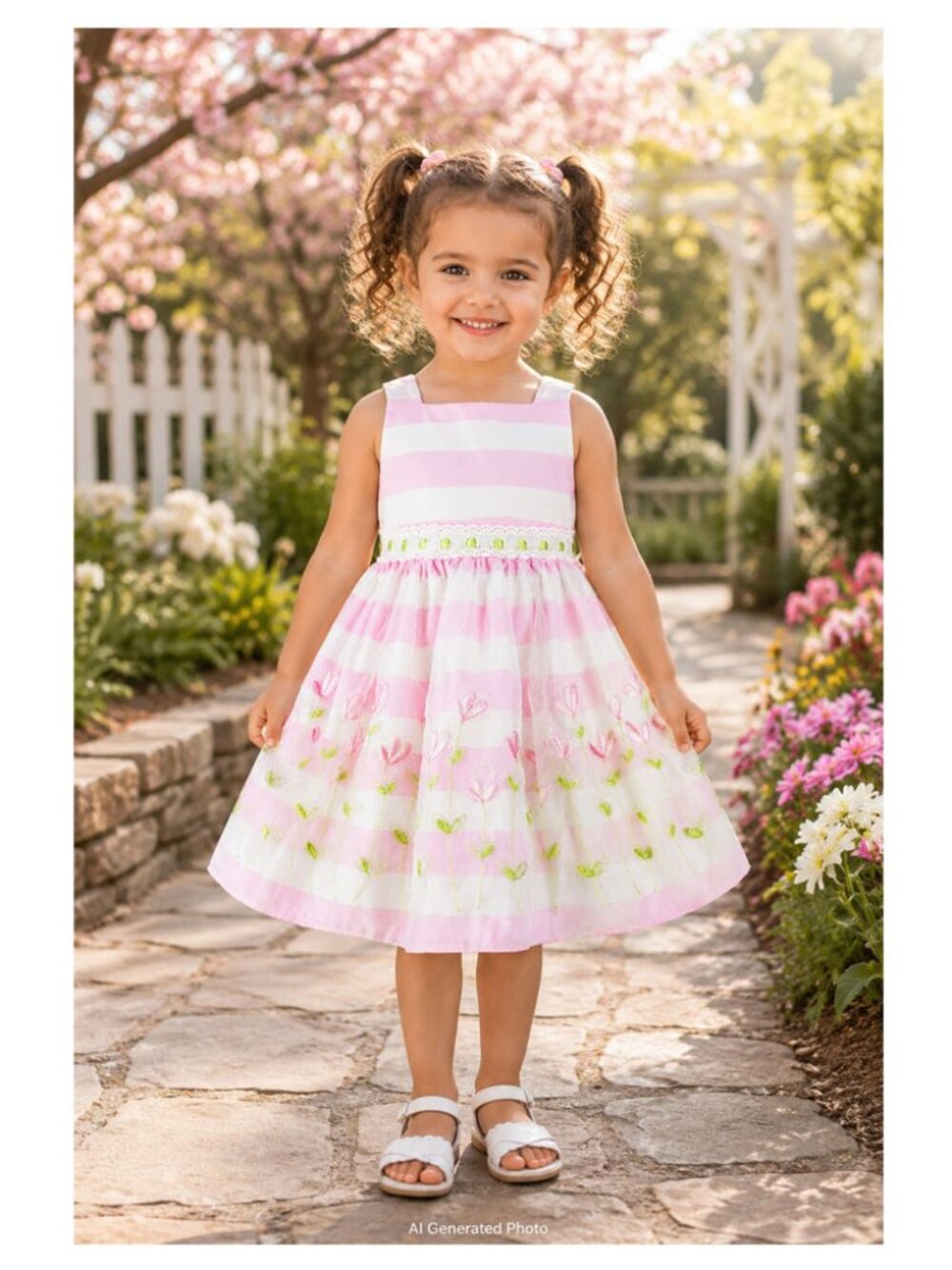Youngland Floral Pink Dress Size 4T